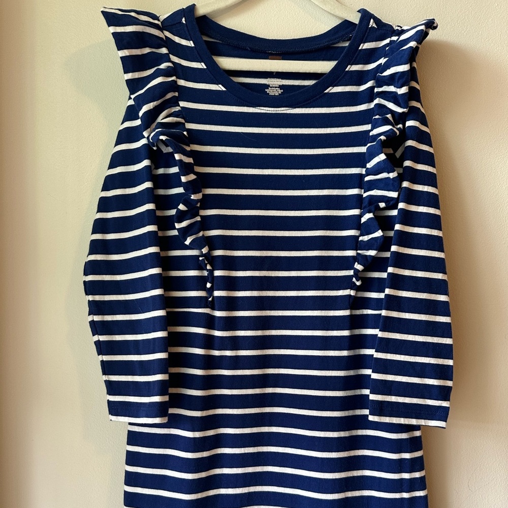 Girls dress, Tea Collection, navy/white striped